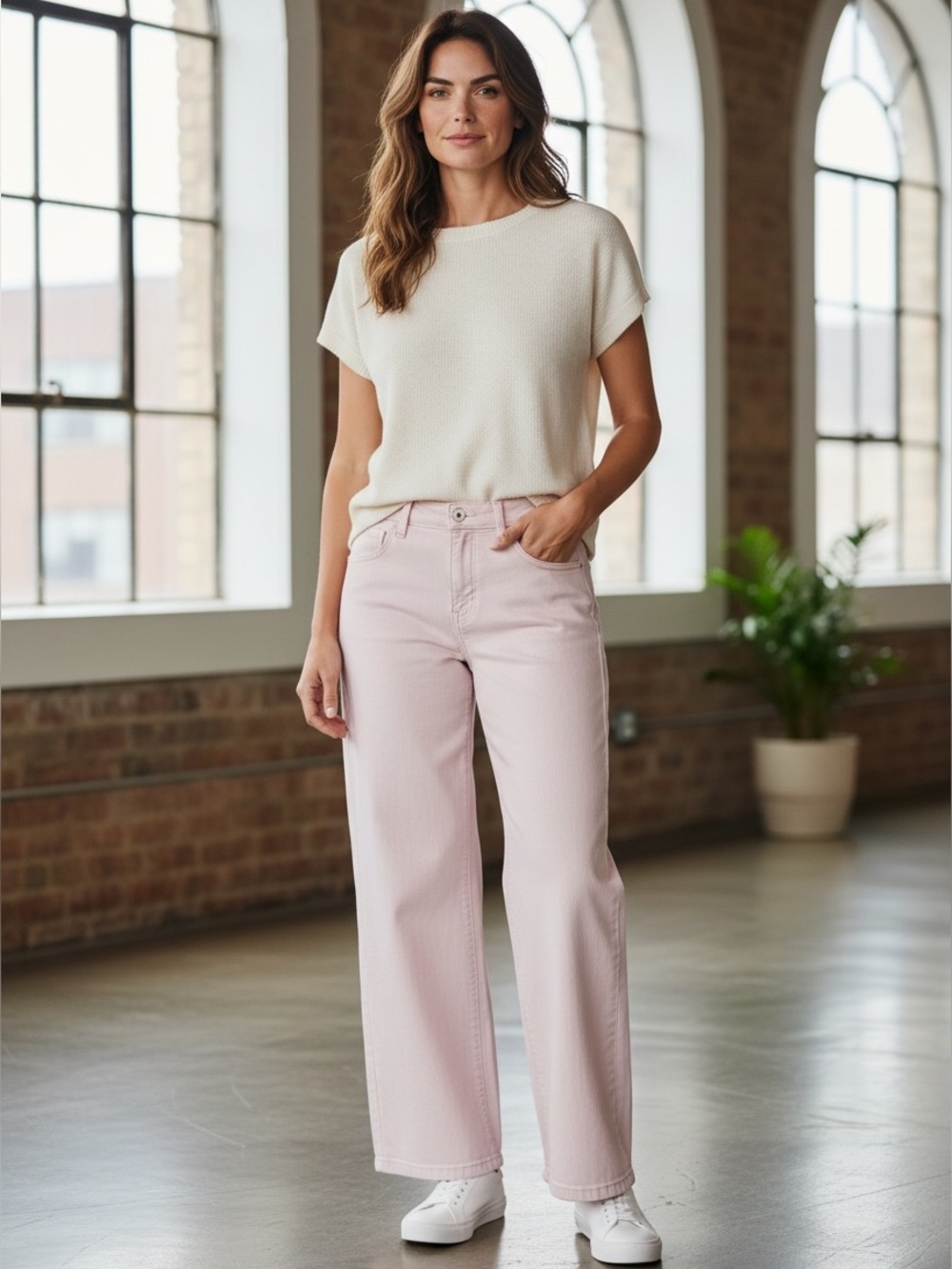 EUC KUT from the Kloth Pink Straight Leg Pants Size 10